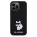 Karl Lagerfeld Liquid Silicone Choupette NFT Zadný Kryt pre iPhone 15 Pro Max Black