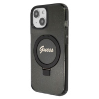 Guess IML Ring Stand Glitter MagSafe Apple iPhone 15 GUHMP15SHRSGSK Black