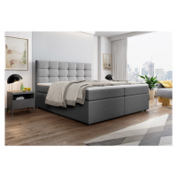 Expedo Čalúnená posteľ boxspring SALMA + topper, 180x200, inari 91