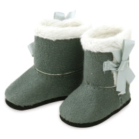 Petitcollin Zimné topánky sivobiele (pre bábiku 34 cm)