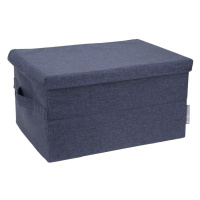 Modrý látkový úložný box s vekom 34x45x25 cm Soft Storage – Bigso Box of Sweden