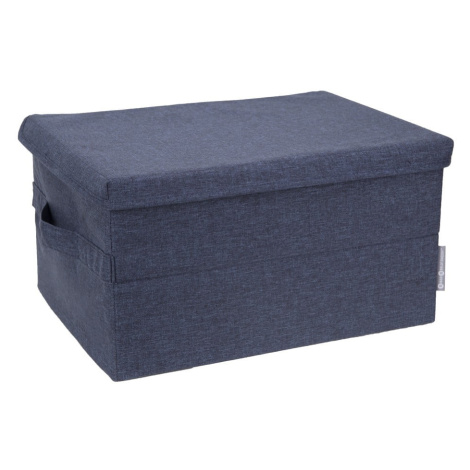 Modrý látkový úložný box s vekom 34x45x25 cm Soft Storage – Bigso Box of Sweden