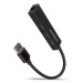 AXAGON HMA-GL3A 3x USB-A + GLAN, USB3.2 Gen 1 hub, metal, 20cm USB-A cable