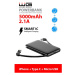 3v1 PowerBank WG 5000mAh MicroUSB+USB-C+ Lightning, čierna