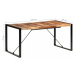 Jedálenský stôl masívne drevo / kov Dekorhome 180x90x75 cm,Jedálenský stôl masívne drevo / kov D