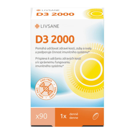 LIVSANE Vitamín D3 2000 IU 90 kapsúl