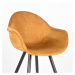 Zamatové jedálenské stoličky v horčicovej farbe v súprave 2 ks Forli – LABEL51