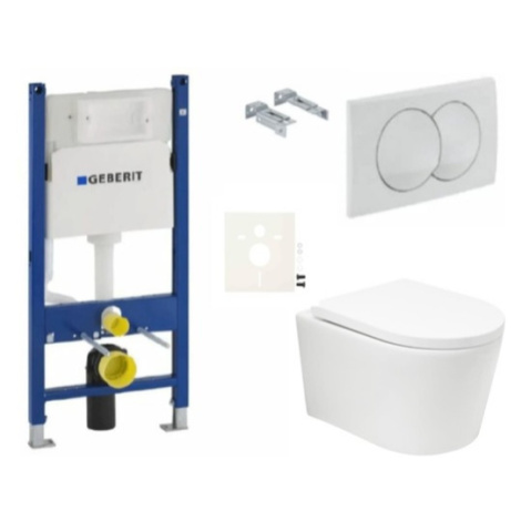 Závesný WC set Geberit do ľahkých stien / predstenová SAT BREVIS SIKOGESBRTORD01