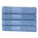Modré bavlnené uteráky v súprave 4 ks 50x100 cm – Good Morning