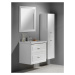 AQUALINE - SAVA 80 keramické umývadlo nábytkové 80x46cm, biela 2080