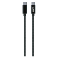 Kábel WG USB-C na USB-C, 50cm, čierna