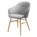 Sivá jedálenská stolička Unique Furniture Teno Oak