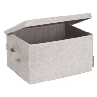 Béžový látkový úložný box s vekom 35x19x26 cm Soft Storage – Bigso Box of Sweden