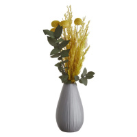 RIFFLE Váza 15,5 cm - tm.šedá