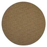 Kusový koberec Alassio zlatohnědý kruh - 400x400 (průměr) kruh cm Vopi koberce