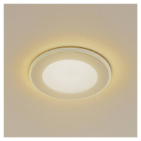 Lindby LED vstavané svetlo Toka, 6,5 W, biele, plast, CCT