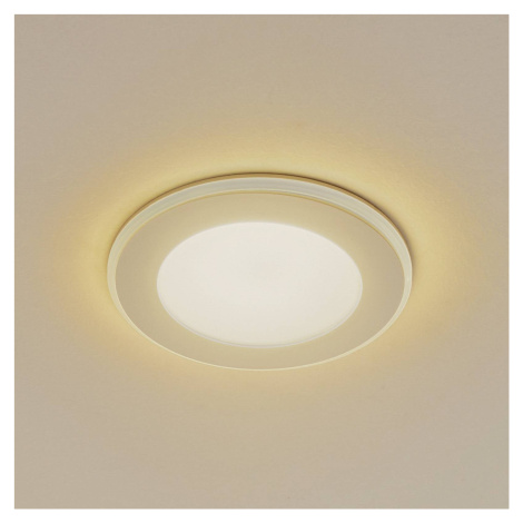 Lindby LED vstavané svetlo Toka, 6,5 W, biele, plast, CCT