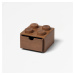 Drevený stolný box 4 so zásuvkou, viac variant - LEGO Farba: dub - tmavě mořený