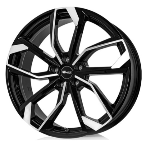 BROCK RC34 hliníkové disky 7x17 5x100 ET41 čierny leštený