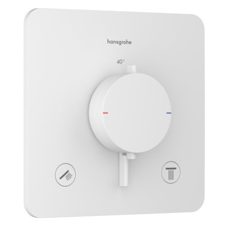 Sprchová a vaňová batéria Hansgrohe Ecostat Comfort Q bez podomietkového telesa matná biela 3371
