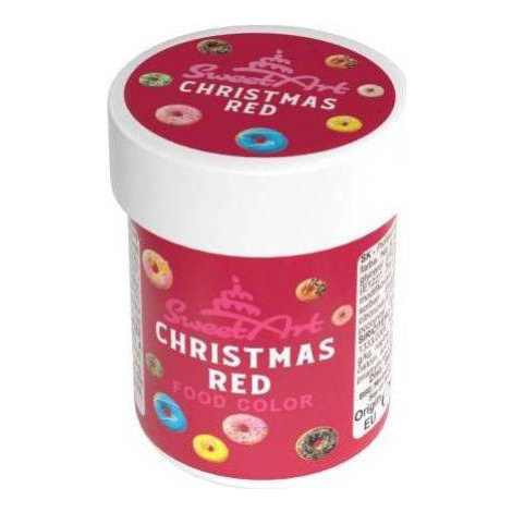 SweetArt gélová farba Vianočná červená (30 g) - dortis - dortis