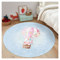 Svetlomodrý detský koberec ø 120 cm Comfort – Mila Home