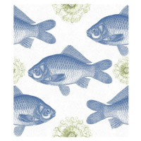 MINDTHEGAP Fish Blue - tapeta