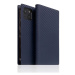 SLG Design puzdro D+ Italian Carbon Leather Diary pre iPhone 14 - Navy