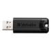 Verbatim USB flash disk, USB 3.0, 64GB, PinStripe, Store N Go, černý, 49318, USB A, s vysuvnym k