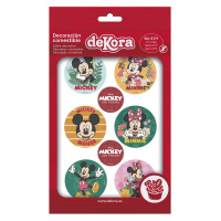 Jedlá papierová dekorácia na cupcake Mickey a Minnie 5,8cm 6ks - Dekora - Dekora