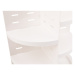 Biely otočný plastový kúpeľňový organizér na kozmetiku - Hermia