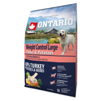 ONTARIO Dog Large Weight control turkey & potatoes granule pre psov 2,25 kg