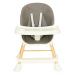 Detská stolička na kŕmenie 2v1 v sivej farbe