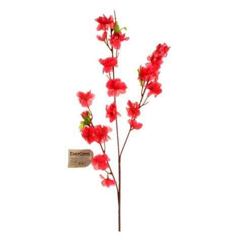 Umelá Sakura, 3 výhonky, v. 66 cm, červená