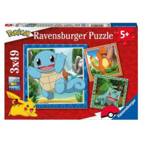 Ravensburger Puzzle Pokémon Ravensburger - Vypusťte Pokémony 3x49 dielikov