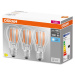 OSRAM filament LED žiarovka E27 Base 11W 4000K 3ks