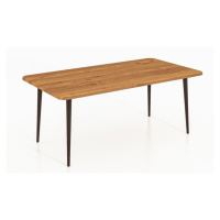 Konferenčný stolík z dubového dreva v prírodnej farbe 90x90 cm Kula - The Beds