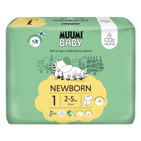 MUMMI BABY 1 Newborn 2–5 kg eko plienky 25 ks