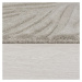 Kusový koberec Solace Lino Leaf Grey kruh Rozmery kobercov: 160x160 (priemer) kruh