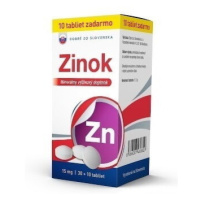 DOBRÉ ZO SLOVENSKA Zinok 15 mg 30 + 10 tabliet ZADARMO