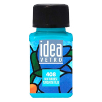 MAIMERI IDEA VETRO - Farby na sklo 408 - turquoise blue, 60 ml