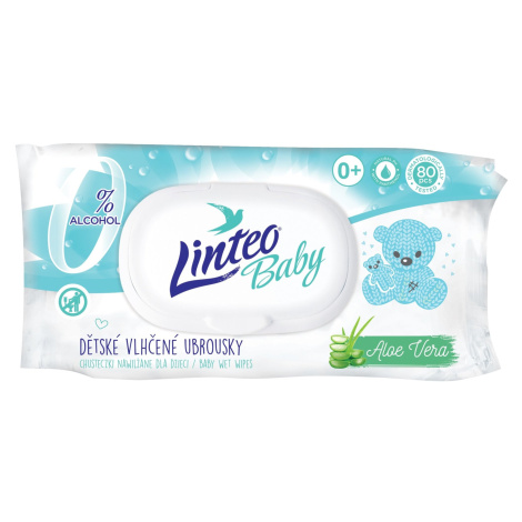 LINTEO Vlhčené obrúsky Baby Pure and fresh 80 ks