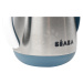 Fľaša Bidon s dvojitými stenami Stainless Steel Straw Cup Beaba Windy Blue 250ml modrá z nehrdza