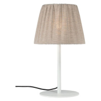 PR Home Vonkajšia stolová lampa Agnar, biela / hnedá, 57 cm