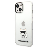 Karl Lagerfeld Choupette Logo Kryt pre iPhone 14 Plus, Transparentný