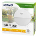 Záhradné nástenné LED svietidlo so senzorom HALIT 10W, 4000K, 800lm, IP65, biela (ORNO)