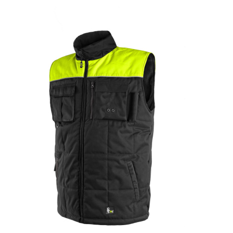 CXS Vesta zimná pánska SEATTLE fleece čierno-žltá 2XL