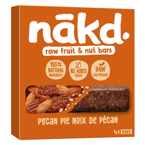 NAKD Pecan pie ovocno orieškové raw tyčinky s pekánmi 4 x 35 g