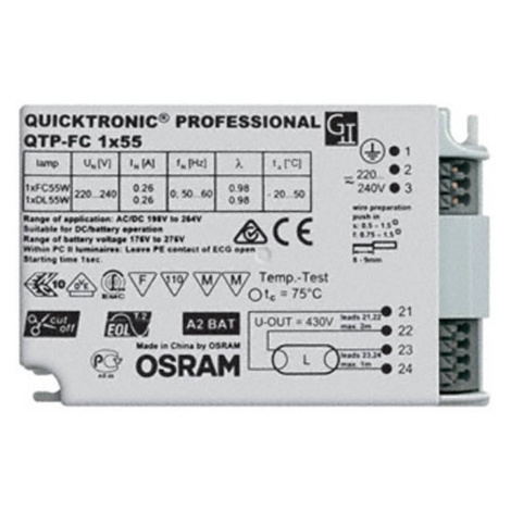 Elektronický predradník QTP-FC 1x55 W OSRAM