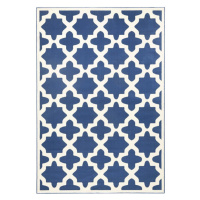 Modro-biely koberec Zala Living Noble, 70 × 140 cm